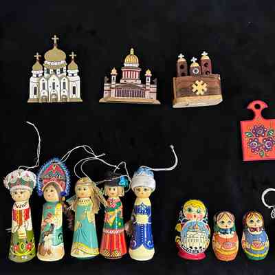 Assorted Russian Dolls and Magnets