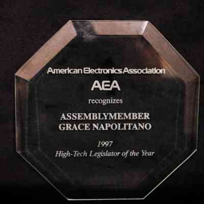 Glass Plaque, American Electronics Association (AEA)