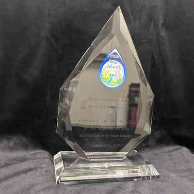 Glass Award Statue, Upper San Gabriel Valley Municipal Water District