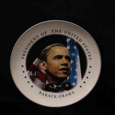 Commemorative Plate, Barack Obama