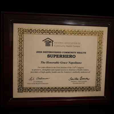 Wooden Plaque, National Association of Community Health Centers