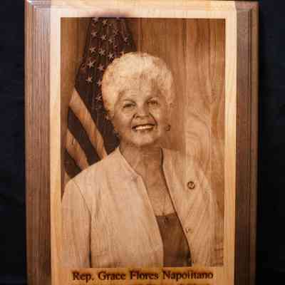 Wooden Laser Cut Headshot