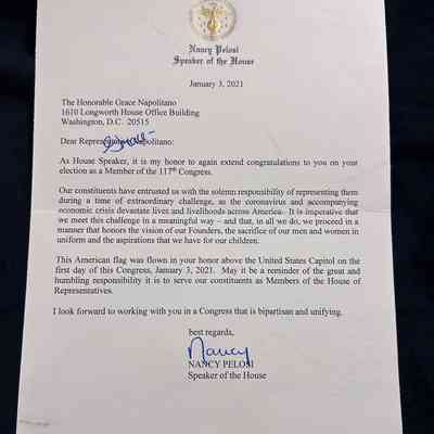Letter from Nancy Pelosi