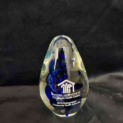 Glass Award Statue, National Association of Community Health Centers