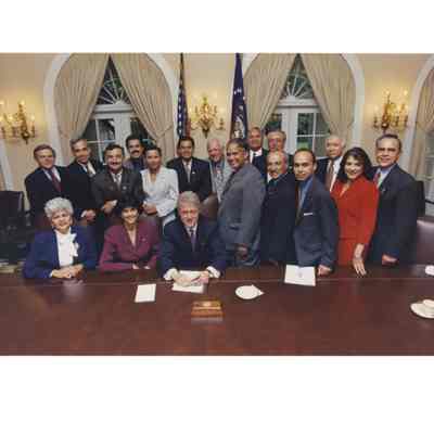 Group Photo with Bill Clinton