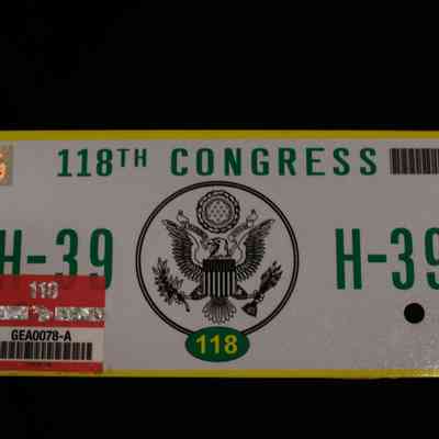 Congressional License Plate, 118th