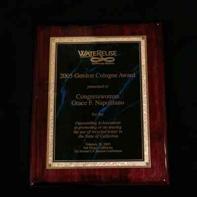 Wooden Plaque, WaterReuse