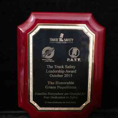 Wooden Plaque, Truck Safety Coalition