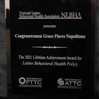 Glass Plaque, National Latino Behavioral Health Association (NLBHA)