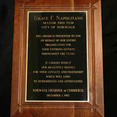 Wooden Plaque, City of Norwalk