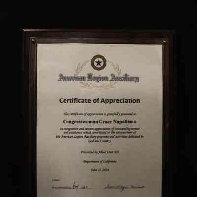 Wooden Certificate, American Legion Auxiliary