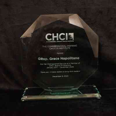 Glass Award Statue, Congressional Hispanic Caucus Institute (CHCI)