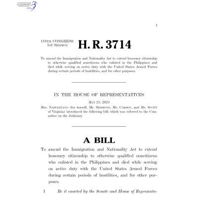 H.R. 3714, the Corporal Fernando Ruiz Baltazar Posthumous Citizenship Act of 2023