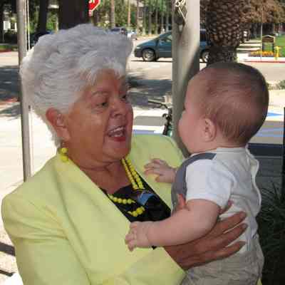 Grace Napolitano and a Baby