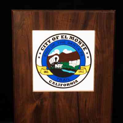 Wooden Tile Plaque, City of El Monte