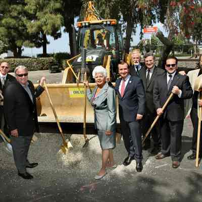 Grace Napolitano at a Groundbreaking Event