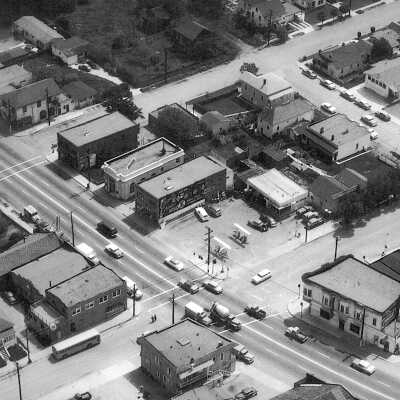 Downtown Pinole April 1957 (7.8x11)