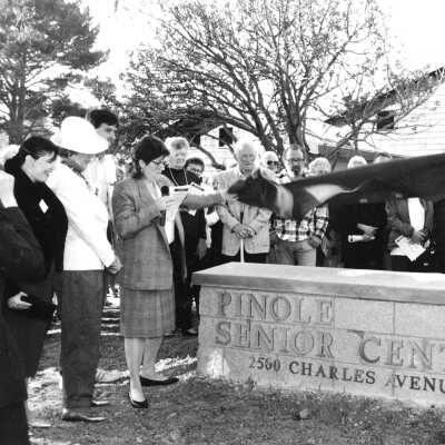 Pinole Senior Center opening (Vincent): Pinole Senior Center Dedication on November 23, 1991.