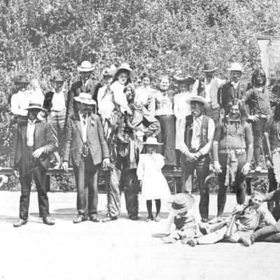 Shenandoah #121 #2 (Mariotti): William O'Kerland is in front, third from right, with legs extended. Donated by granddaughter Marilyn Bennett Ponting 1975.