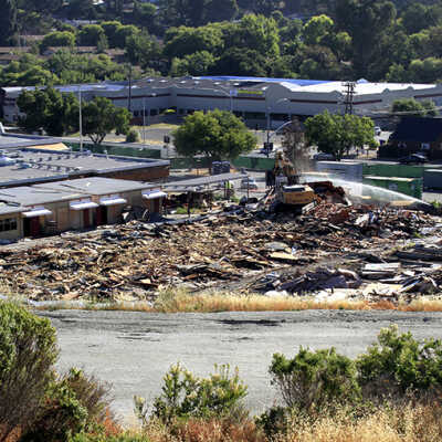 PVHS demo-math building demolished 6/18/15 #3 (Earl Combs)