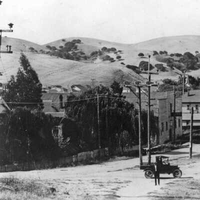 Old Pinole, around 1915 (Jennifer Posedel): Looking west on San Pablo Avenue
