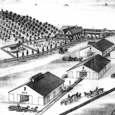 Bernardo Fernandez wharf, residence 12 inches wide (Armstrong)