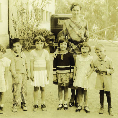 1932 Pinole-Hercules School #1 kindergarten (Selma Greenstein Riskin) second from right