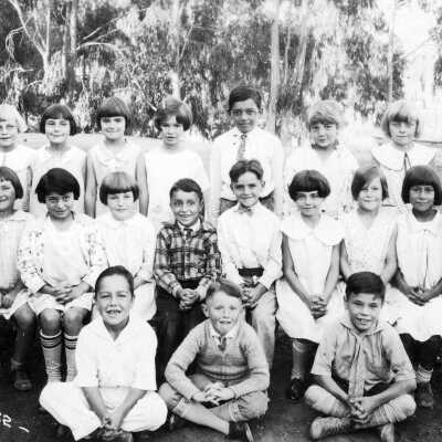 circa 1930 Class Photo (Armand Marieiro in plaid) (Bob Marieiro)