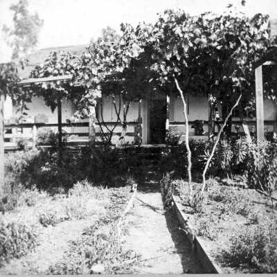 Old Adobe House at Rancho El Pinole (Mrs. M.L. Fernandez) Mariotti