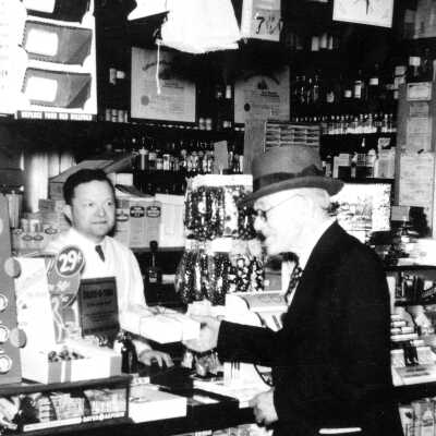 Jacob (Jack) Greenstein in his drug store #2 (Mariotti)