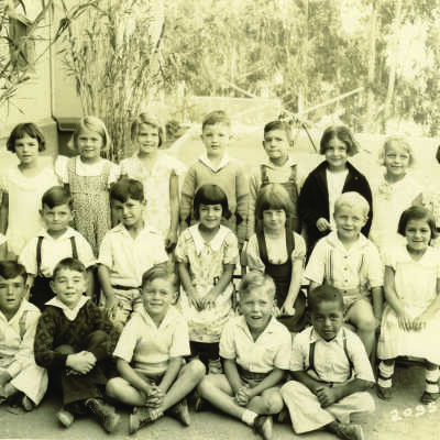 circa 1930 Pinole-Hercules School #1, 2nd grade (Selma Greenstein Riskin third from right, top row)
