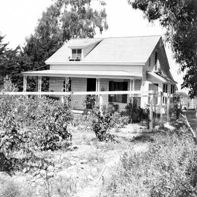 Ellerhorst Ranch-McLeod's House #1 (Mariotti): The C.H. Ellerhorst home, bought in 1881 from Kate Cousins, daughter of Dr. Samuel and Rafaela Tennent. The home was purchased by the John McLeod family. The house is in Hercules, across the train tracks from the site of the former Santa Fe depot.