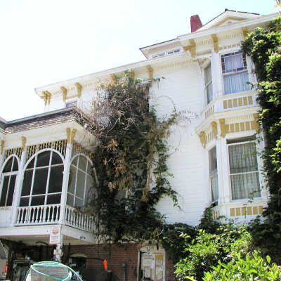 Fernandez Mansion, south side: Fernandez Mansion. This is the south side of Pinole’s most historic home, one of two buildings in the city on the National Register of Historic Places. The other is the 1915 Bank of Pinole.  undefined