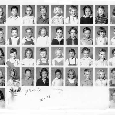 1942 - 1943 Pinole-Hercules School 4th grade class (Shirley Ramos)