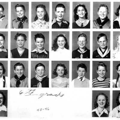 1945 - 1946 Pinole-Hercules School 6th Grade Class