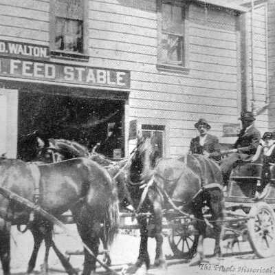 F.D. Walton Livery:the first taxi: This was the first horse-drawn taxi service in Pinole. It was located on Tennent Avenue between San Pablo Avenue and Fernandez Park.