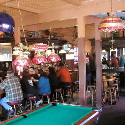 Antlers interior #2: Interior view of Antler's Tavern on Tennent and San Pablo avenues.