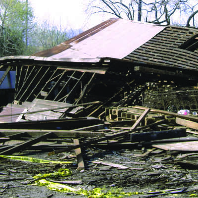 Faria barn destruction #3 (Margaret Prather)