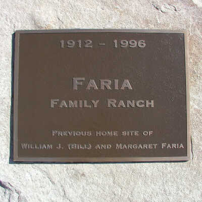 Faria house plaque