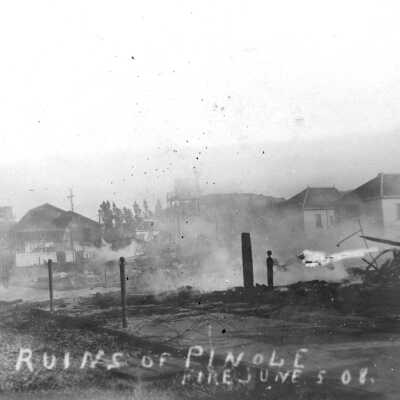 Ruins of Pinole Fire 6:5:1908 (Vincent)