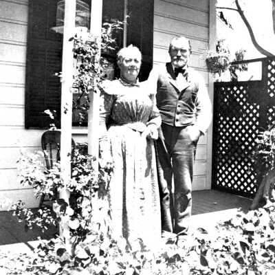 Ellerhorsts (Mr. and Mrs. Chris) Mariotti: The Ellerhorsts. Chris and Christina Ellerhorst purchased a home from Kate Cousins, daughter of Dr. Samuel and Rafaela Tennent, in 1880. They had six children: Annie, Dora, Alice, Emma, Frances (Pansy), and Henry. 