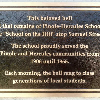 Old School bell plaque 11:1:13