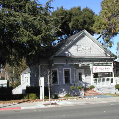 Pinole Creek Cafe-Pfeiffer House #5 (Rubin): The Pinole Creek Cafe was originally the home of John Boyd built in 1874 at the edge of Pinole Creek and Main Street. Lottie Race and her husband, George Pfeiffer, a Hercules carpenter, bought the house in the early 1900s and remodeled the house into a Victorian.