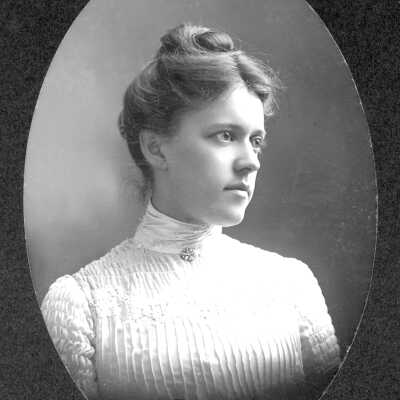 Cameo of Frances Ellerhorst (city): Portrait of Frances Ellerhorst, circa 1895, daughter of Christina and C. H. Ellerhorst of Pinole, CA. 