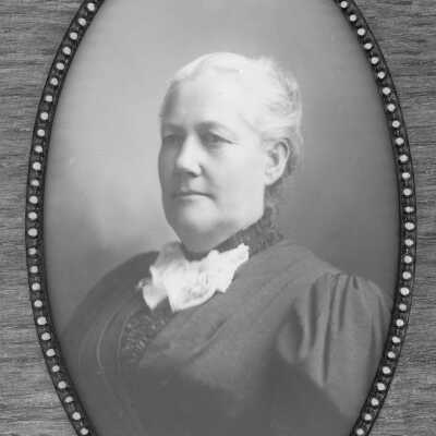 Cameo of Mrs. Chris Ellerhorst (city): Portrait of Christina Margaretta Ellerhorst, circa 1895, wife of C.H. Ellerhorst of Pinole, CA. 