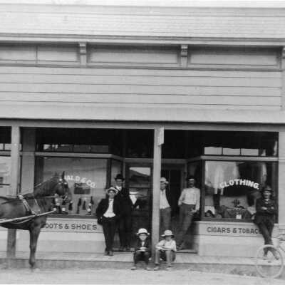 McDonald's & Co: Brothers Arthur (Jerry) and Fred McDonald operated this men’s clothing store on Tennent Avenue in downtown Pinole. Arthur became constable of the township and was machine-gunned to death when the Bank of Pinole branch in Rodeo was robbed in 1929.