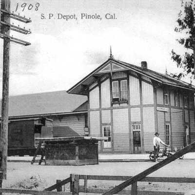 Southern Pacific Depot 1908 postcard (Mariotti)