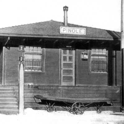 Santa Fe Depot (postcard) Mariotti