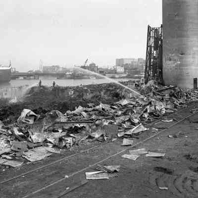 Elevator B Fire Aftermath