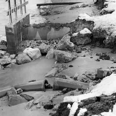 Lakefront erosion